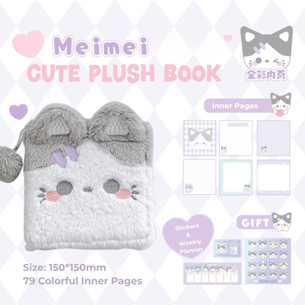 SnugglePals Plush Notebook – Cute Kittens & Puppies Edition
