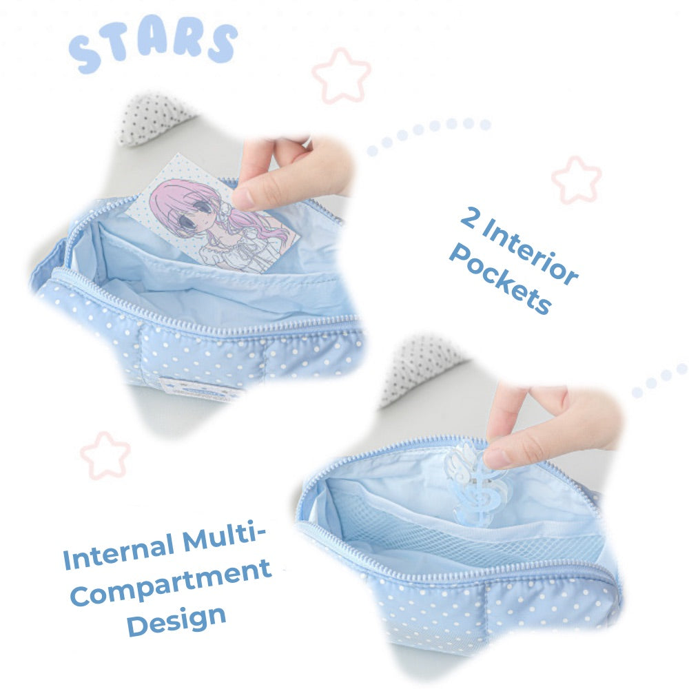 Soft Spot Puffy Pencil Case with Hand Strap