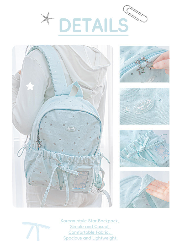 Star Accent Lightweight Daypack for School & Commute