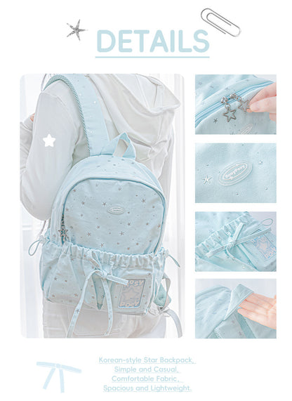 Star Accent Lightweight Daypack for School & Commute