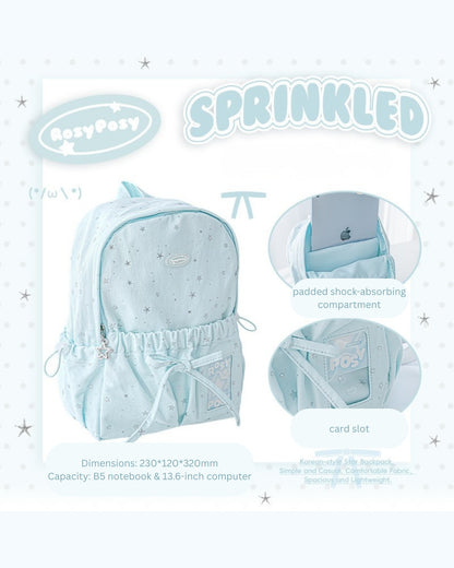 Star Accent Lightweight Daypack for School & Commute