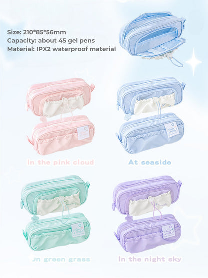 Star Series Large Capacity Drawstring Pencil Case