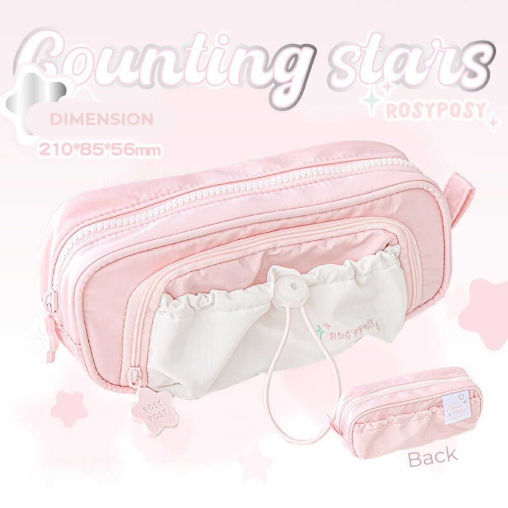 Star Series Large Capacity Drawstring Pencil Case