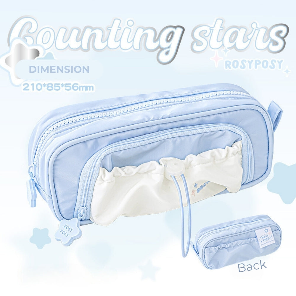 Star Series Large Capacity Drawstring Pencil Case