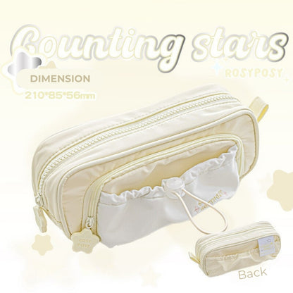 Star Series Large Capacity Drawstring Pencil Case