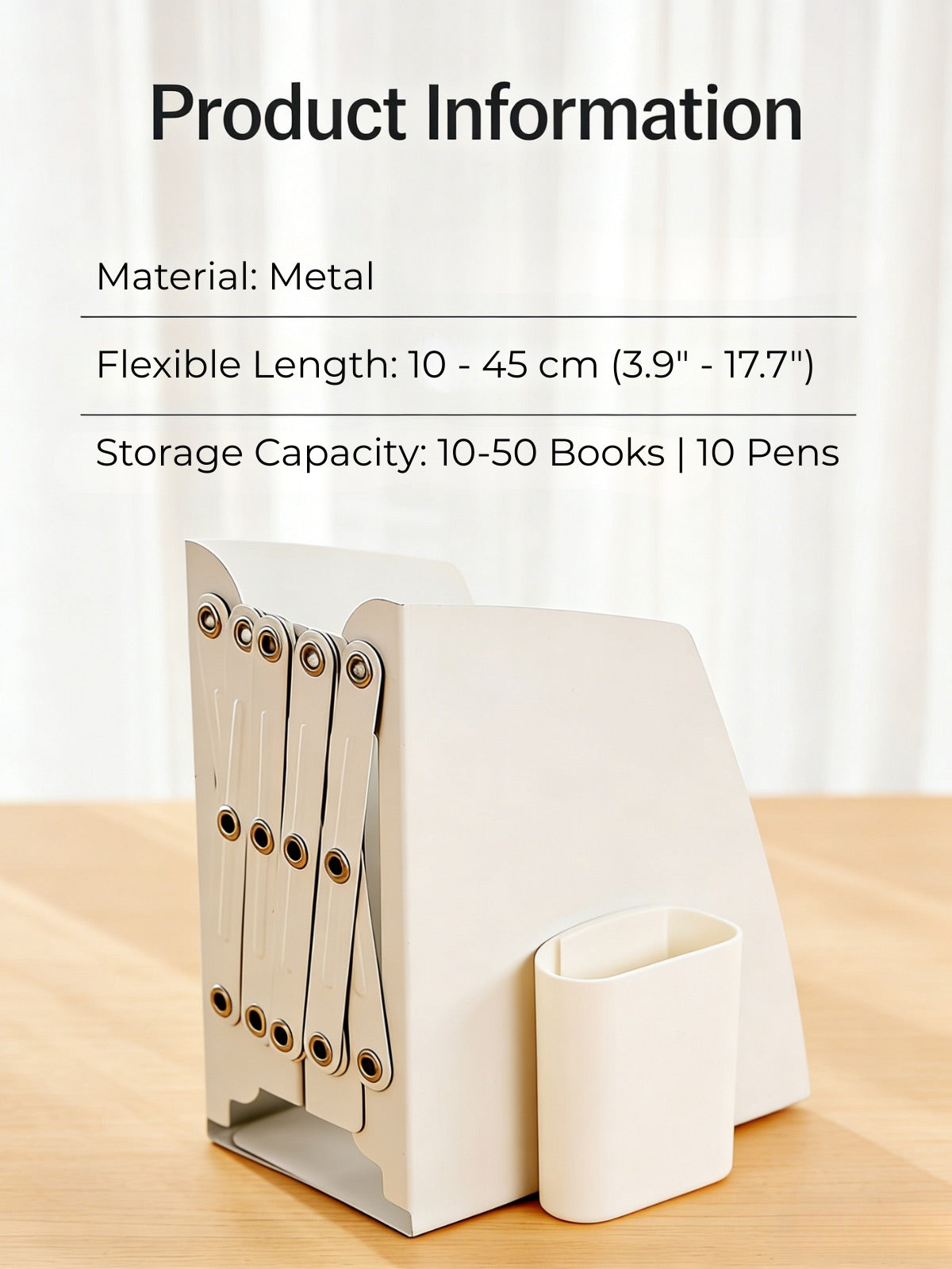 Ultimate Heavy-Duty Metal Expandable Bookrack