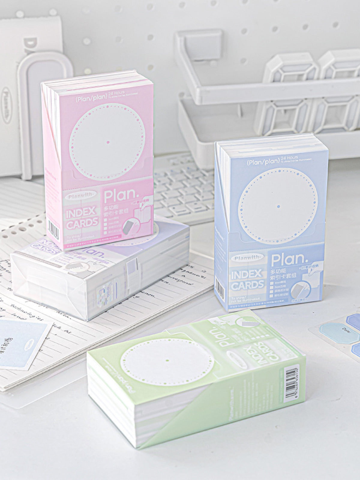 Useful Index Card Set – 144 Notes with Matching Tabs for Study & Work