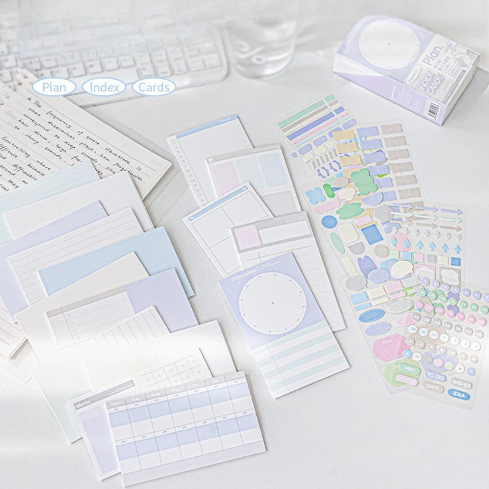 Useful Index Card Set – 144 Notes with Matching Tabs for Study & Work