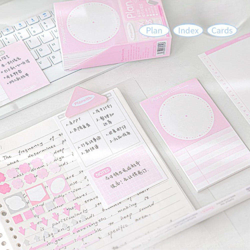 Useful Index Card Set – 144 Notes with Matching Tabs for Study & Work