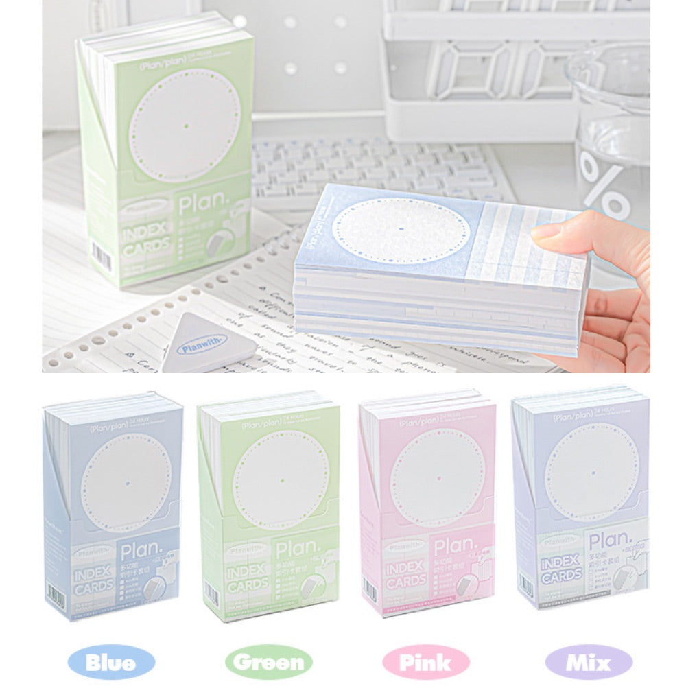 Useful Index Card Set – 144 Notes with Matching Tabs for Study & Work