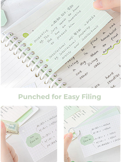 Useful Index Card Set – 144 Notes with Matching Tabs for Study & Work