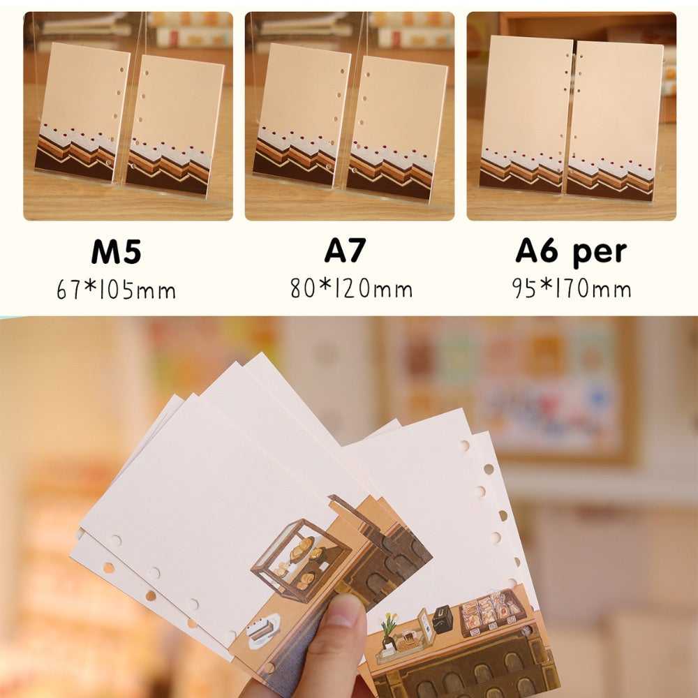 Vintage Desserts M5/A7/A6 Notebook Refill Pages