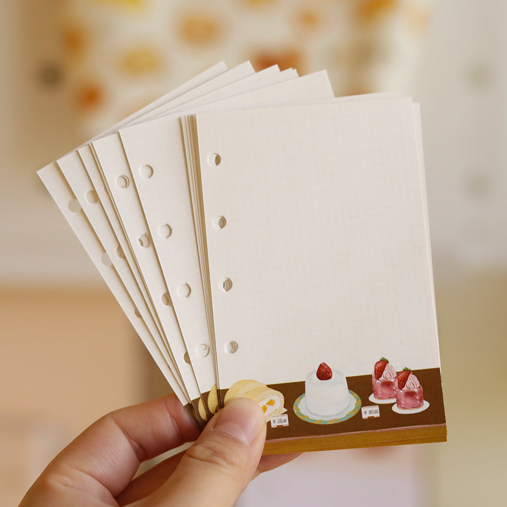 Vintage Desserts M5/A7/A6 Notebook Refill Pages