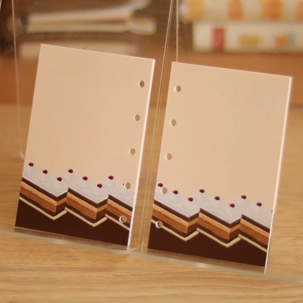 Vintage Desserts M5/A7/A6 Notebook Refill Pages