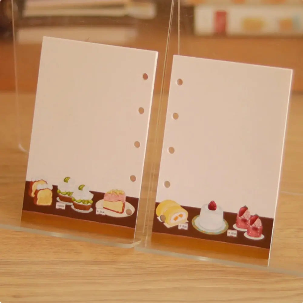 Vintage Desserts M5 A7 A6 Notebook Refill Pages