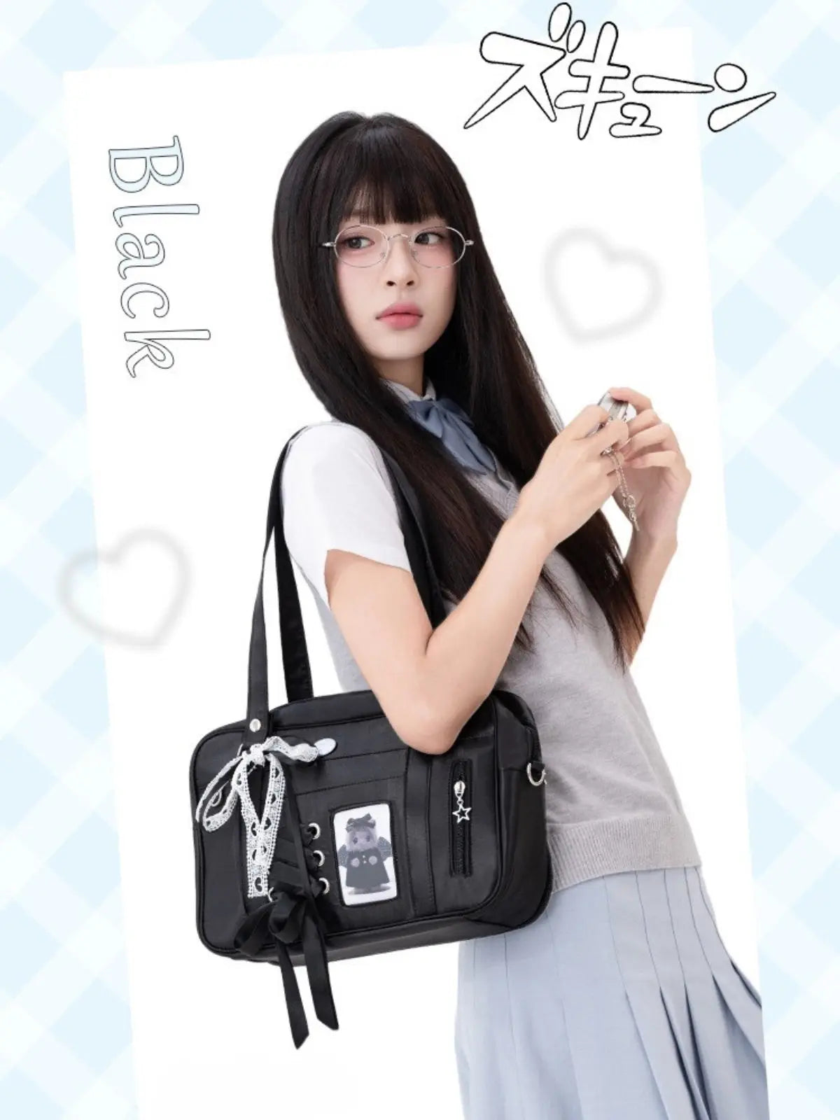 Balletcore Japanese Style Crossbody Shoulder JK Ita Bag ChicChoi