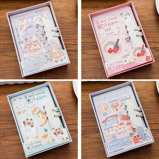 Jam Party Lockable Private Journal – Full-Color Illustrated Notebook