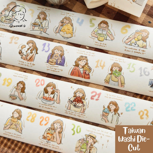 One Meal a Day Washi Tapes - Original PET & Washi Designs