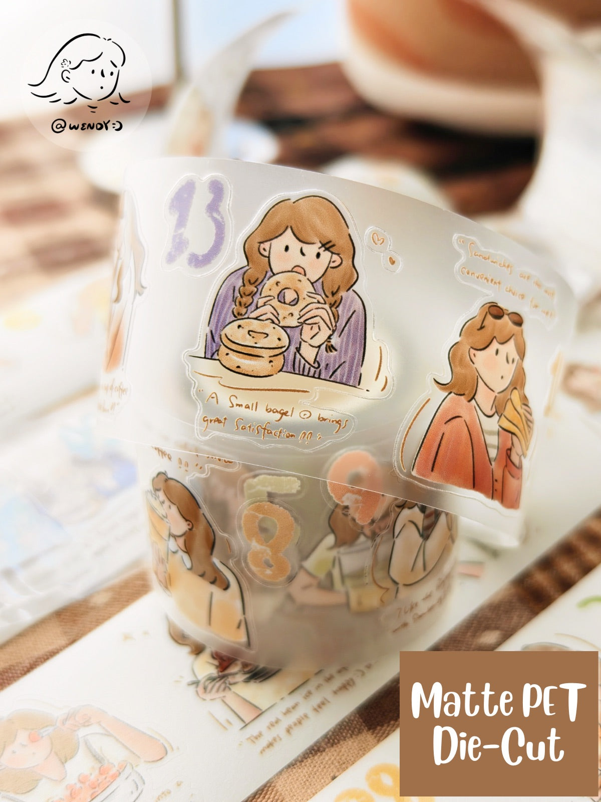 One Meal a Day Washi Tapes - Original PET & Washi Designs