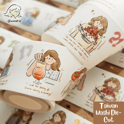 One Meal a Day Washi Tapes - Original PET & Washi Designs