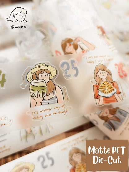 One Meal a Day Washi Tapes - Original PET & Washi Designs