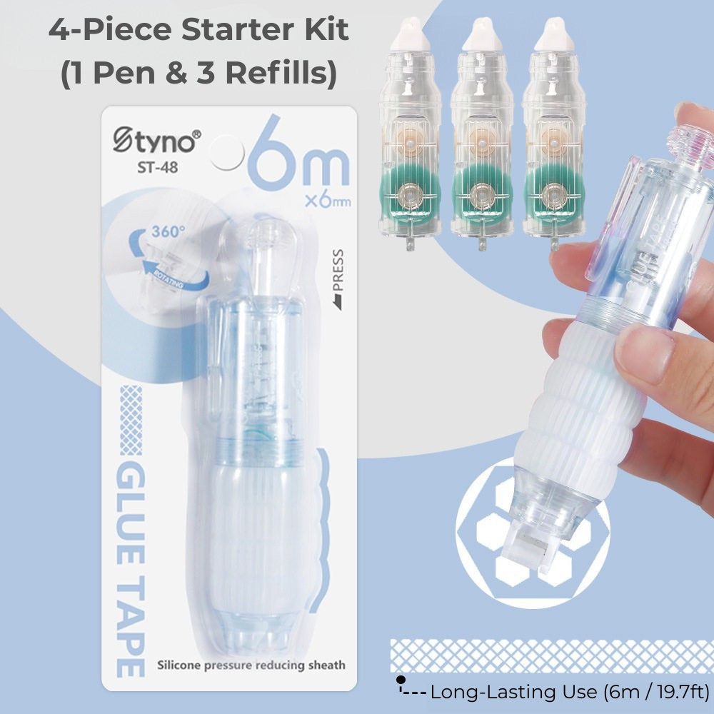 Retractable Dot Glue Pen – Erasable Adhesive Tape Roller