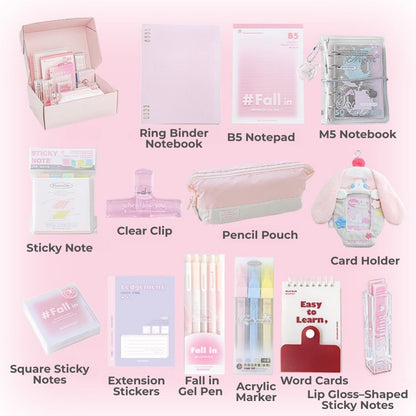 Sakura Pink Stationery Mystery Set - All-in-One School Supplies Gift