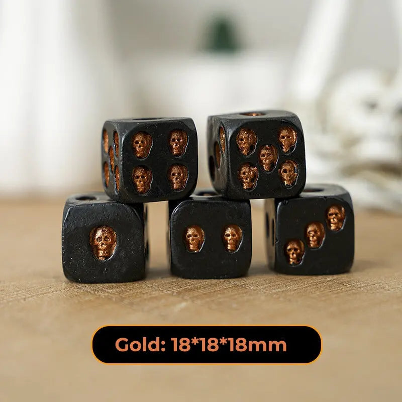 3D Skull Head Dices Party Toy