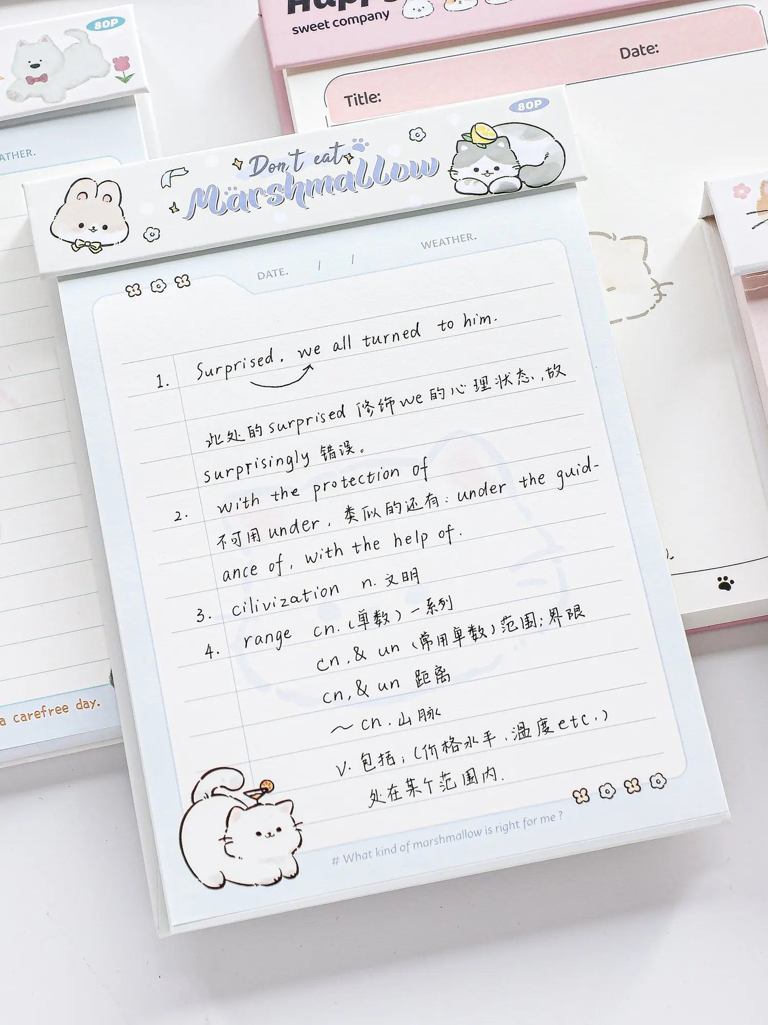 The "Dreamy Paws" Tear-Off Notepad ChicChoi