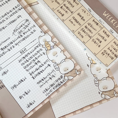 Pile-Up PuPu B5 Paper Pad | Weekly Planner | Memo Pad