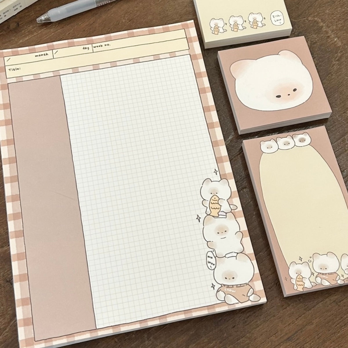 Pile-Up PuPu B5 Paper Pad | Weekly Planner | Memo Pad