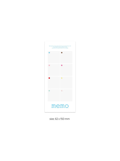 Colorful Dot Series Memo Notepads