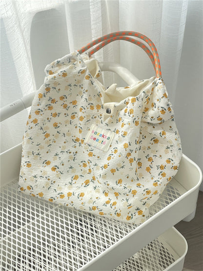 Elegant Floral Canvas Bag - 4 Colors