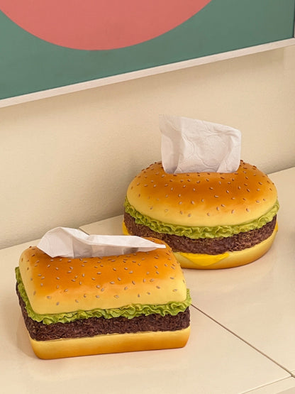 Fun Hamburger Shaped Tissue Box