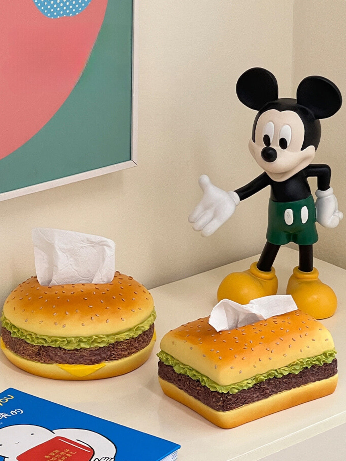 Fun Hamburger Shaped Tissue Box