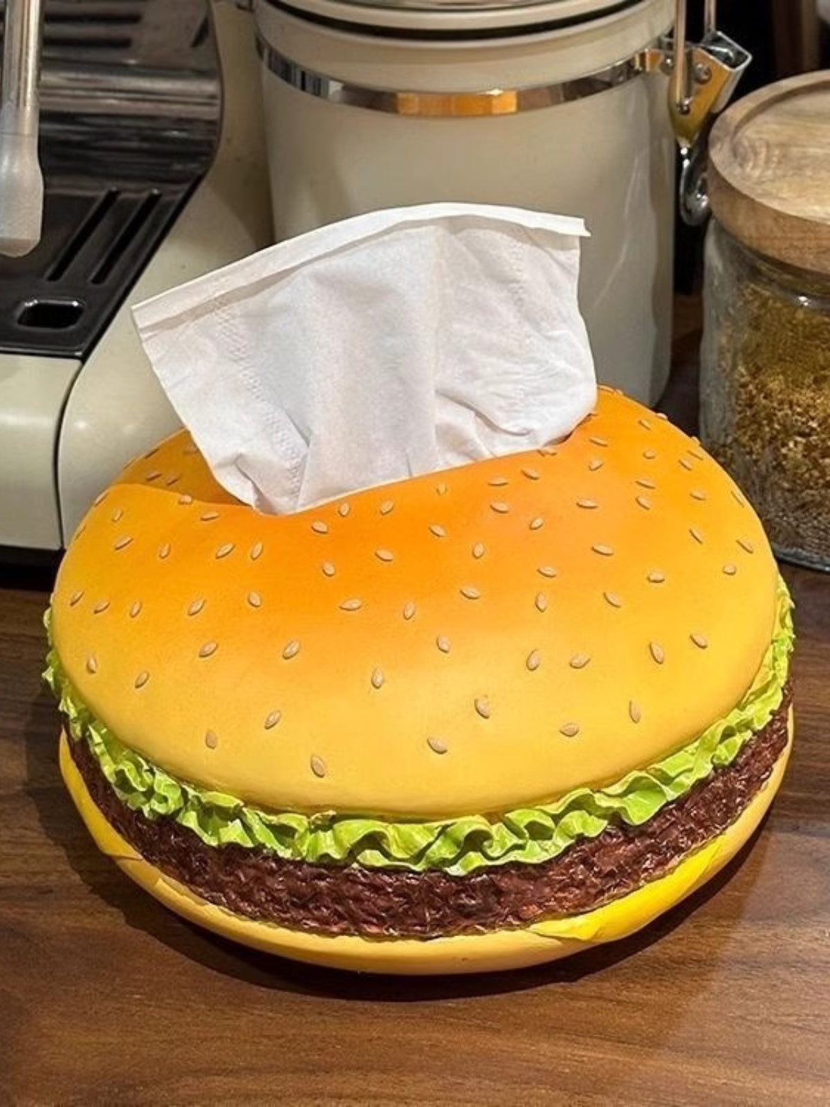 Fun Hamburger Shaped Tissue Box