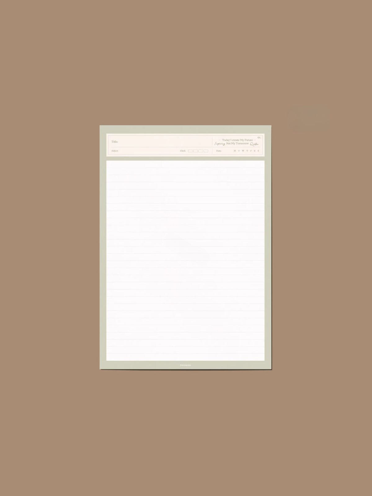 Quotes Series Industrial Style B5 Paper Pads