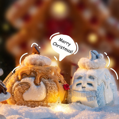 Christmas Edition | Cozy Kitten Roll Plush Keychain Charm