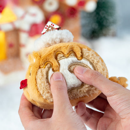 Christmas Edition | Cozy Kitten Roll Plush Keychain Charm