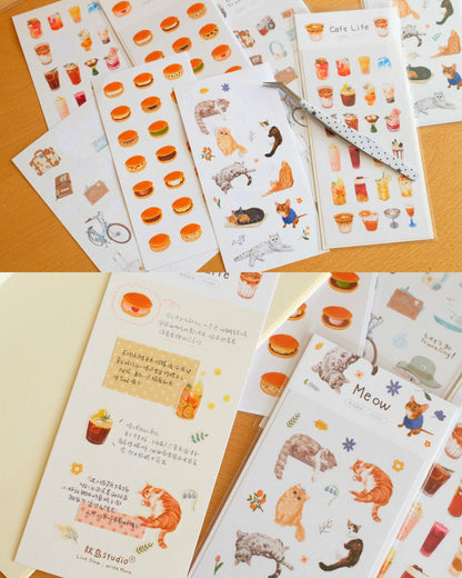 Chubby Paws & Sweet Treats Original Washi Die-cut Sticker