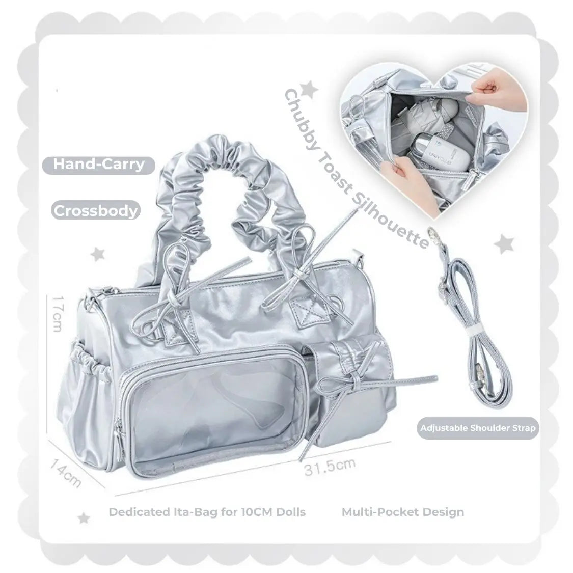 Chubby Toast Ruffle Bag - ChicChoi