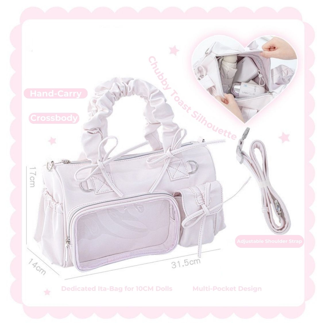 Chubby Toast Ruffle Bag