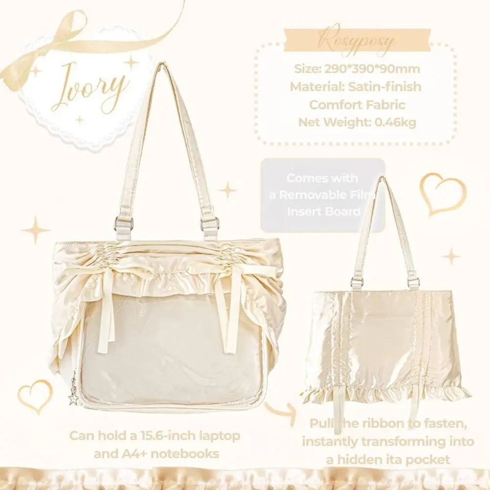 Classic Skirt Convertible Ita Shoulder Bag Hidden Window