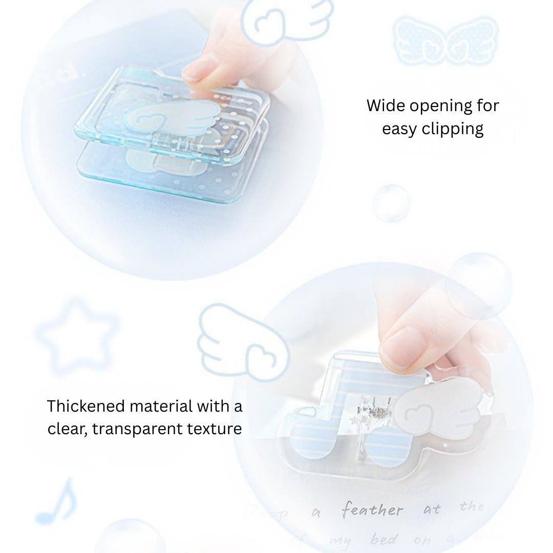 Clear Series Acrylic Cute Organizer Clips