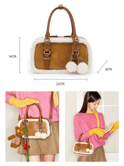 Cloudy Boston Lambswool & Leather Duo