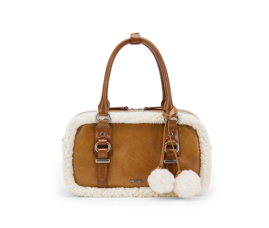 Cloudy Boston Lambswool & Leather Duo