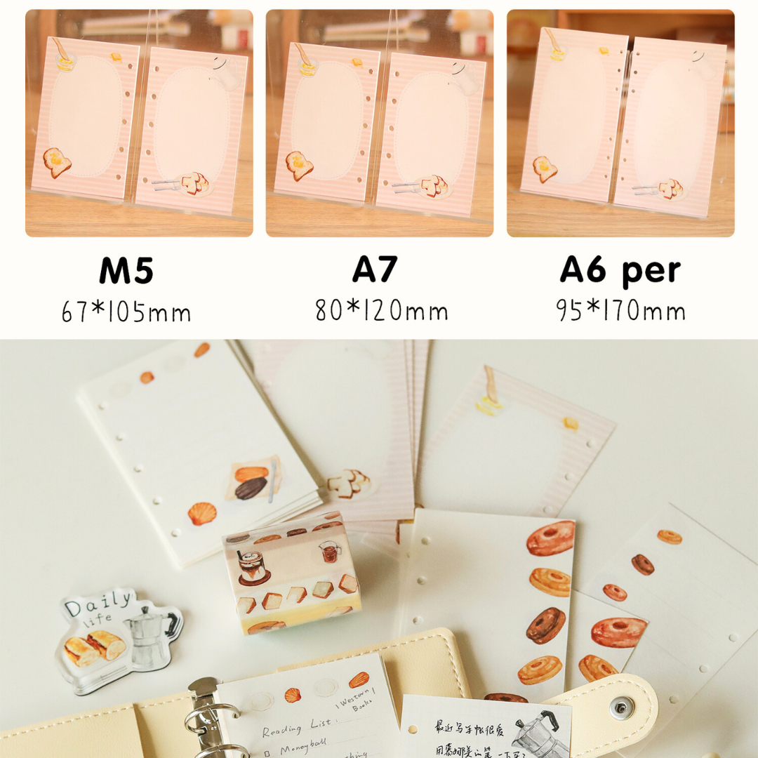 Coffee Bread M5/A7/A6 Notebook Refill Pages