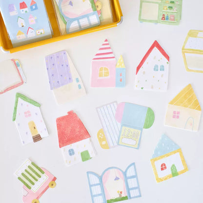 Cozy House Aesthetic Memo Pad Set