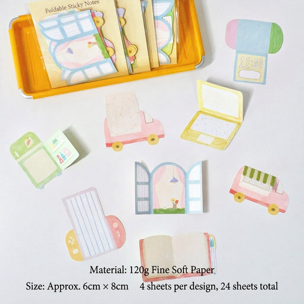 Cozy House Aesthetic Memo Pad Set