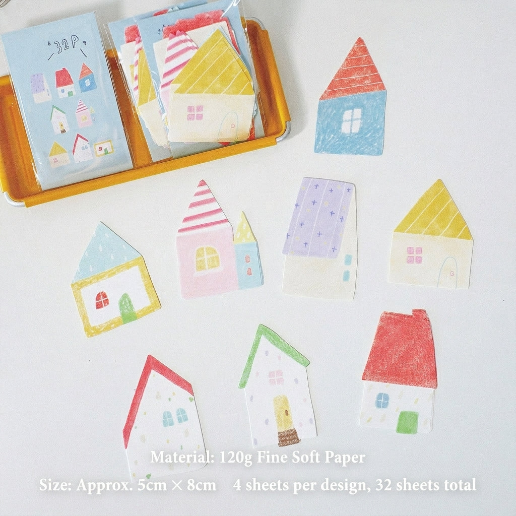 Cozy House Aesthetic Memo Pad Set